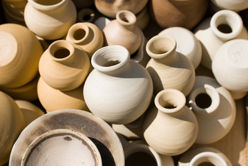 pots before firing
