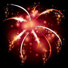 vector illustration fireworks