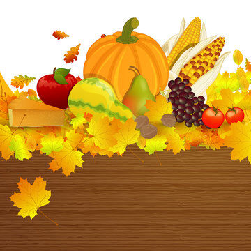 Vector Illustration of an Thanksgiving Background