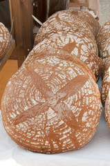 Freshly baked traditional bread