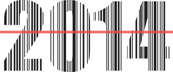 2014 Barcode Design. Vector illustration