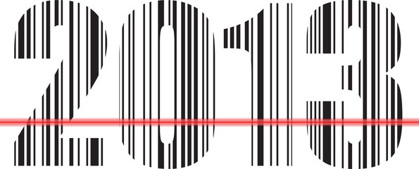 2013 Barcode Design. Vector illustration
