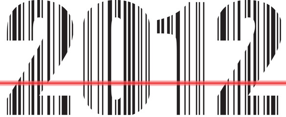 2012 Barcode Design. Vector illustration