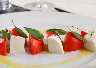 Caprese Mozzarella and tomatoes