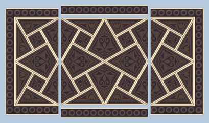 Naklejka premium Syrian seamless ornament
