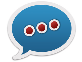 Balão de diálogo - reticências