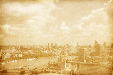 London, K. Panoramic skyline seen from the London Eye