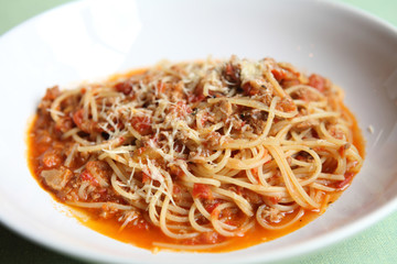 spaghetti beef bolognese