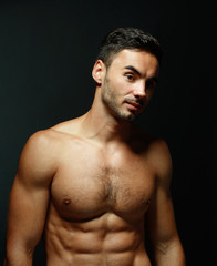 Fototapeta premium portrait of topless macho man