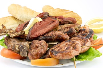 Mixed grilled meat