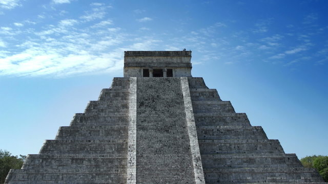 time-lapse of the mayan ruins at chichen itza, mexico