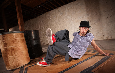 Man Break Dancing
