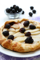 Apple Blackberry Tart