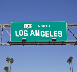Obraz premium 101 Los Angeles Freeway Sign