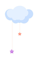 vector icon cloud and star