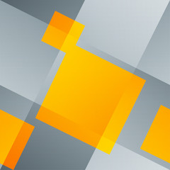 Intersecting lines and orange squares. Abstract seamless backgro