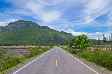 road along mountain