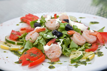 Salade de crevettes