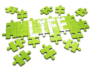 3d Jigsaw puzzle life construction