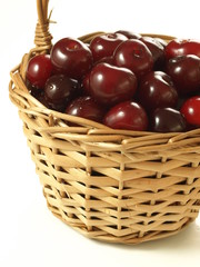 Basket of cherries