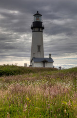 Fototapeta na wymiar Yacquina Lighthouse and Bay