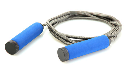 skipping rope isolated on white.