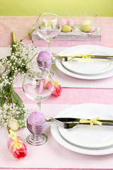 Easter table setting