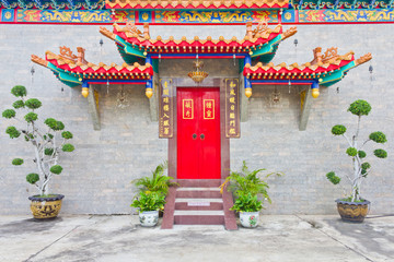 Obraz premium the door of chinese temple