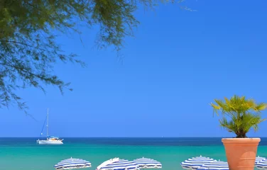 Photo sur Plexiglas Plage de Palombaggia, Corse décoration de terrasse en bord de mer