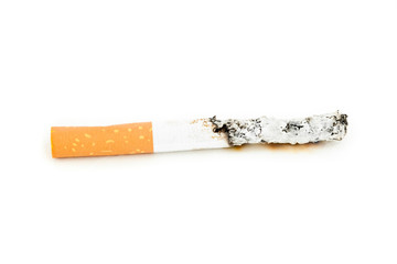 Close up of a cigarette extinguisched