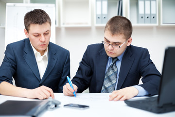 business people working with documents sign up contract