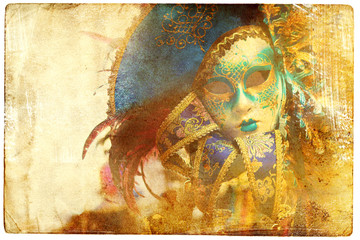 views of Venice in vintage style, like postcards