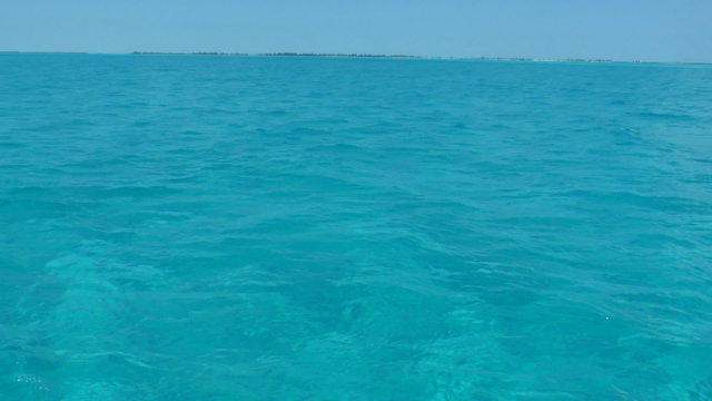 Clear water of caribbean sea near Cayo Largo, Cuba