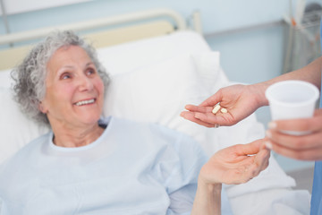 Patient receiving drugs