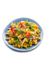 couscous salad with tuna and vegetables