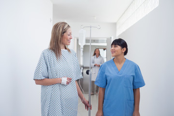 Fototapeta premium Nurse next to a patient