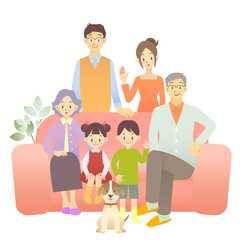 家族　家庭　団らん