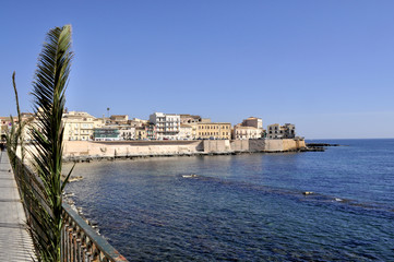 Italy. Italia. Siracusa lungomare di Ortigia