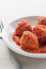 Meatballs with tomato sauce