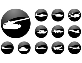 Set on a military theme