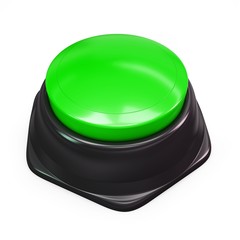 3d green blank button