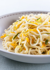 Chinese noodles sauteed with vegetables