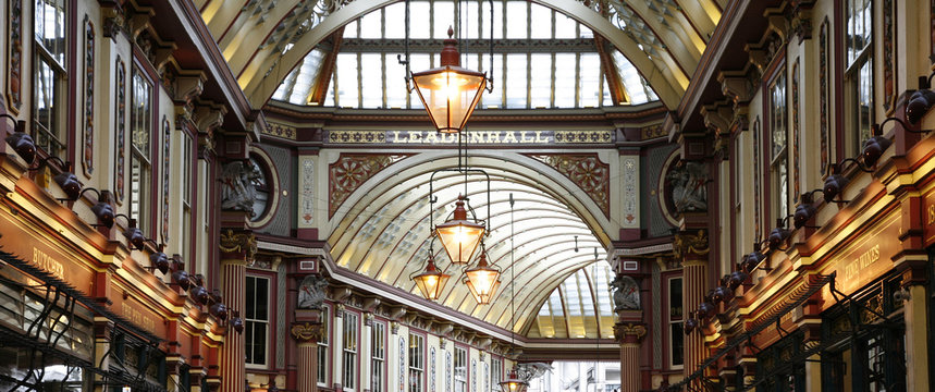 Fototapeta Leadenhall Market in the City of London