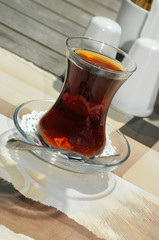 Traditional turkish tea (çay)