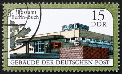 Postage stamp GDR 1988 Berlin-Buch Post Office