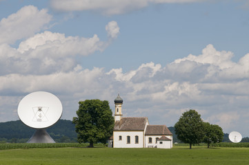 Erdfunkstelle Raisting, Bayern, Deutschland