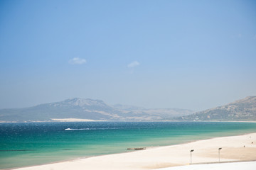 Tarifa beach in Cadiz, Spain.