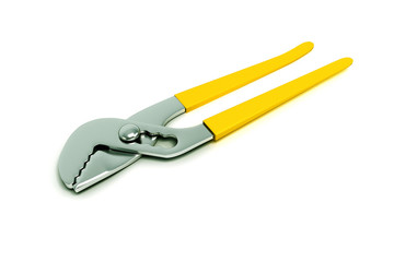 Illustration of a yellow coloured electric plier