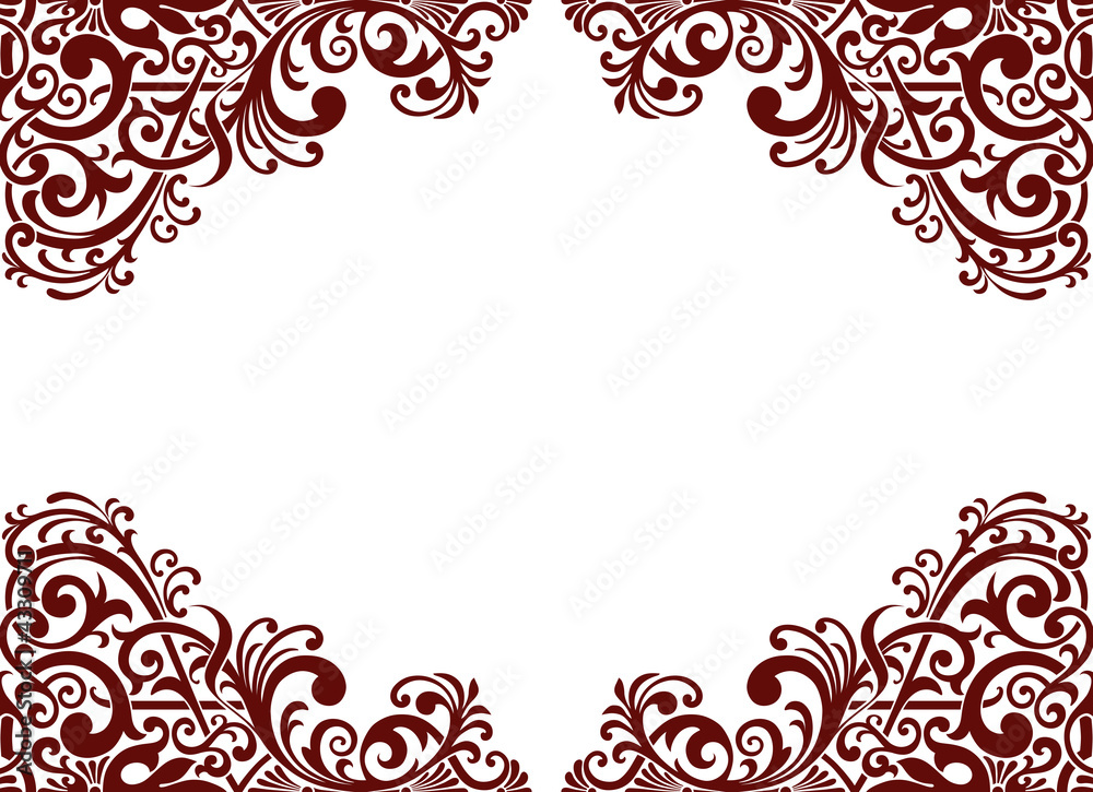 Aufkleber vector vintage pattern border frame card background
