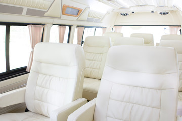 Modern interior of a new car